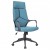 ADJ. OFFICE CHAIR W. GAS LIFT BLUE